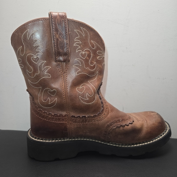 Ariat Fatbaby Western Boot 9B Women's Brown Leather Country - Picture 5 of 12